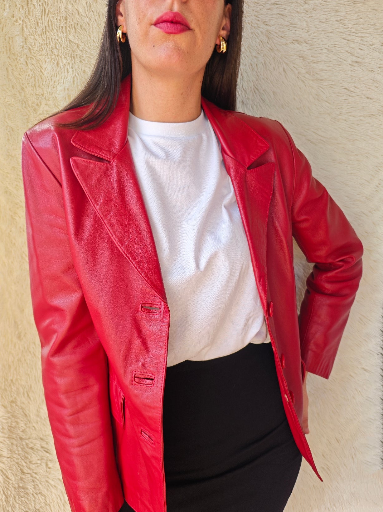 Giacca rosso rubino