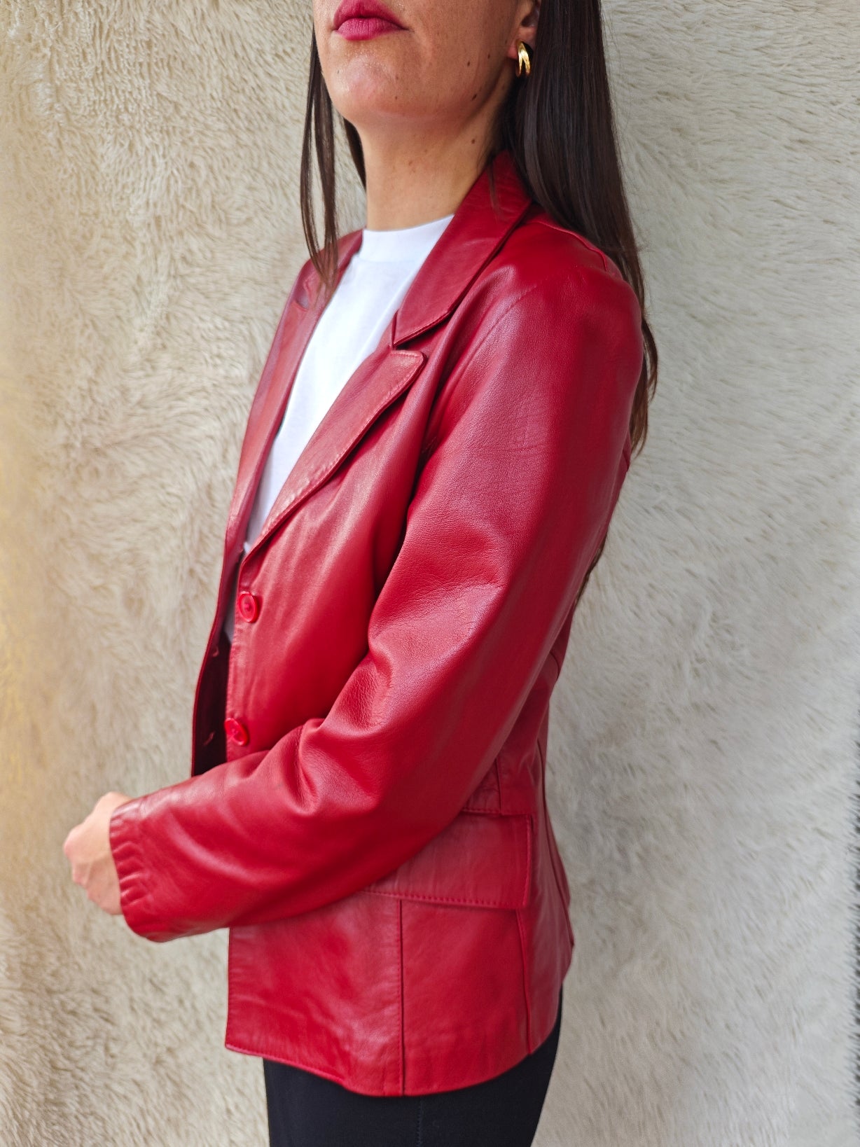 Giacca rosso rubino