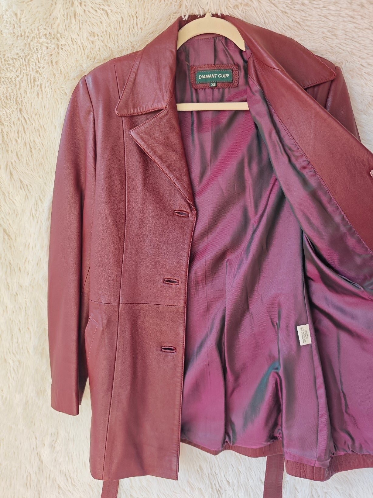 Giacca nappa Burgundy
