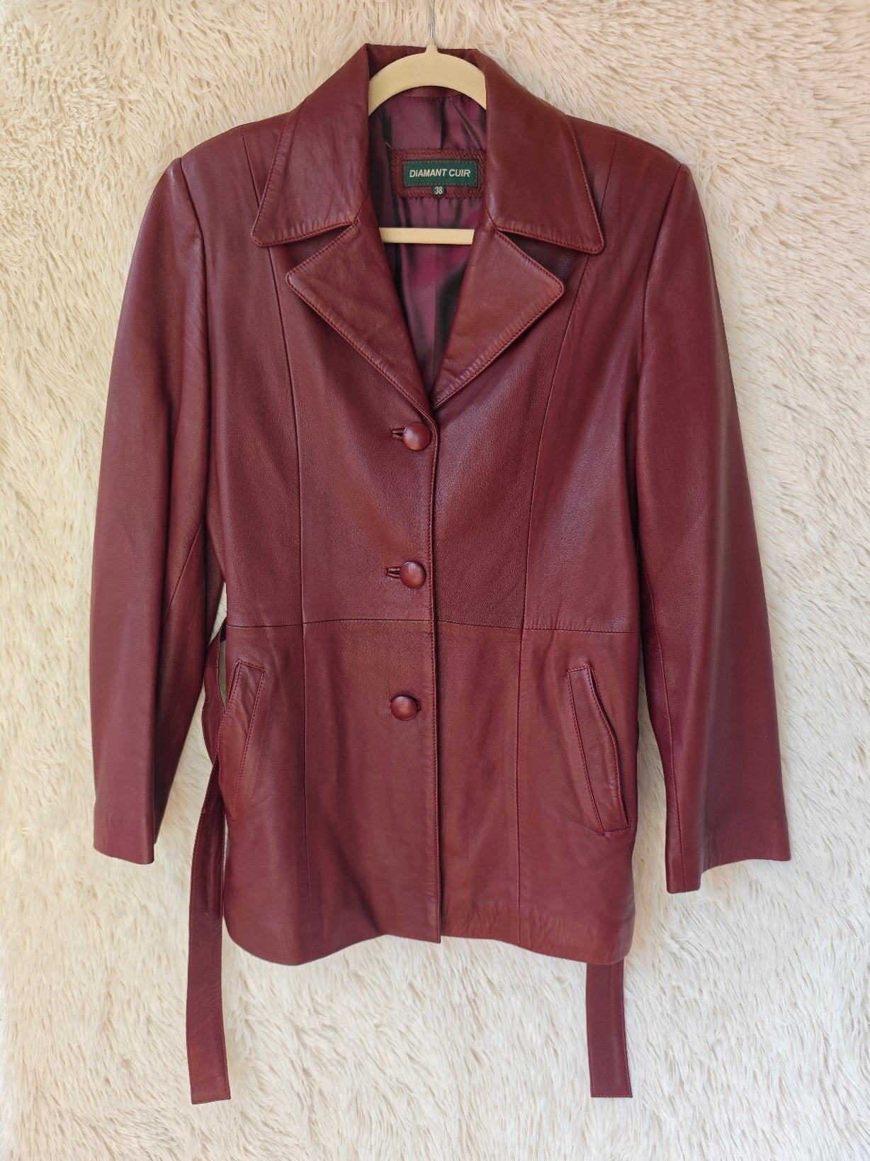 Giacca nappa Burgundy