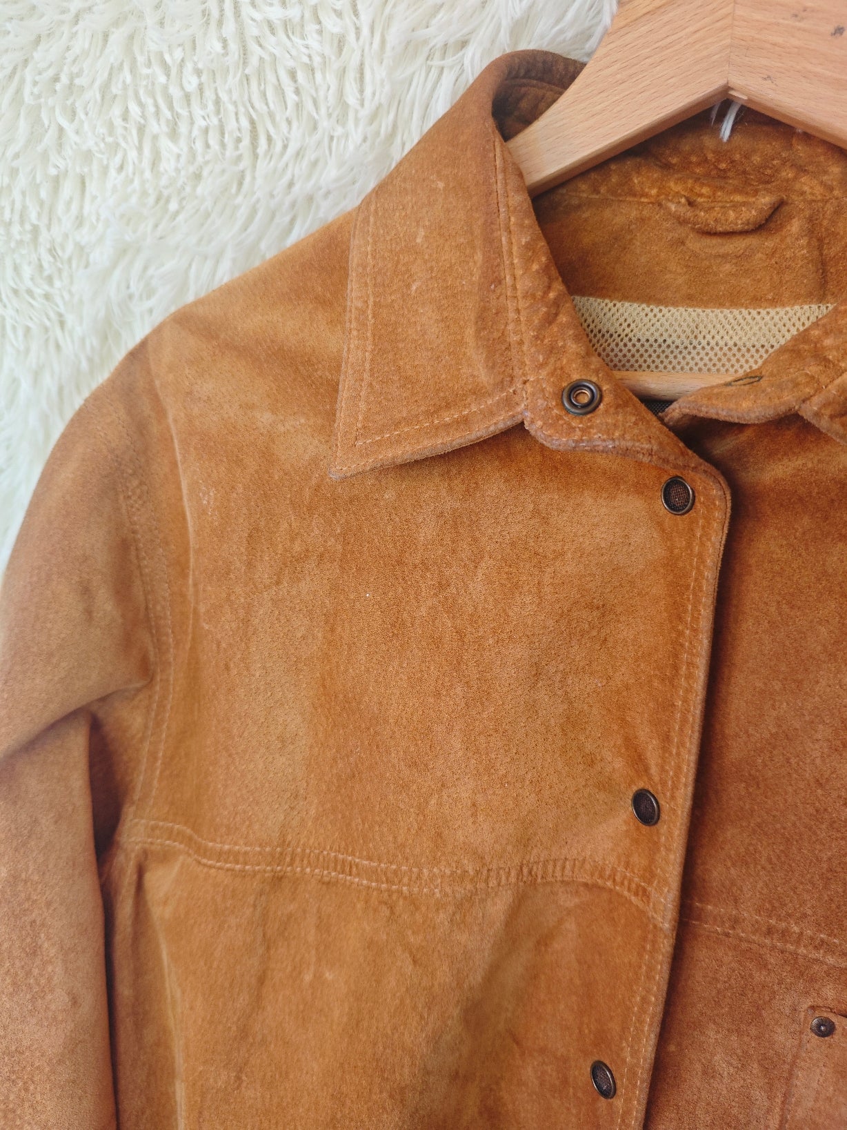 Giacca camicia camoscio