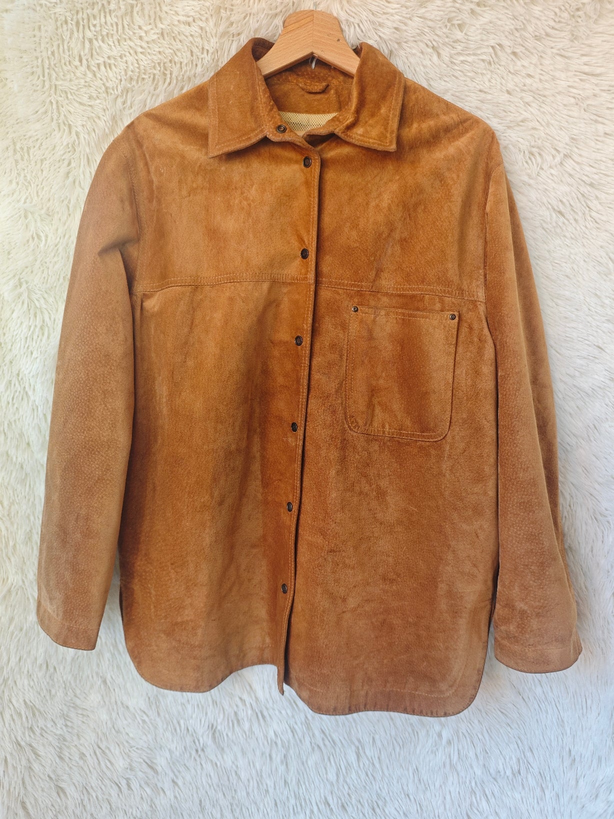 Giacca camicia camoscio