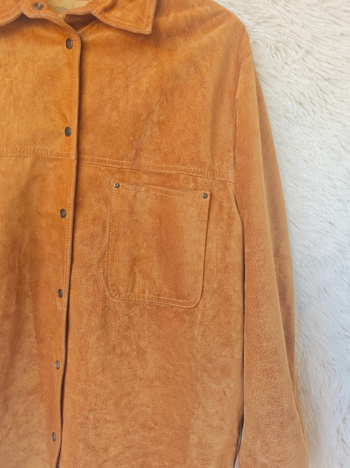 Giacca camicia camoscio