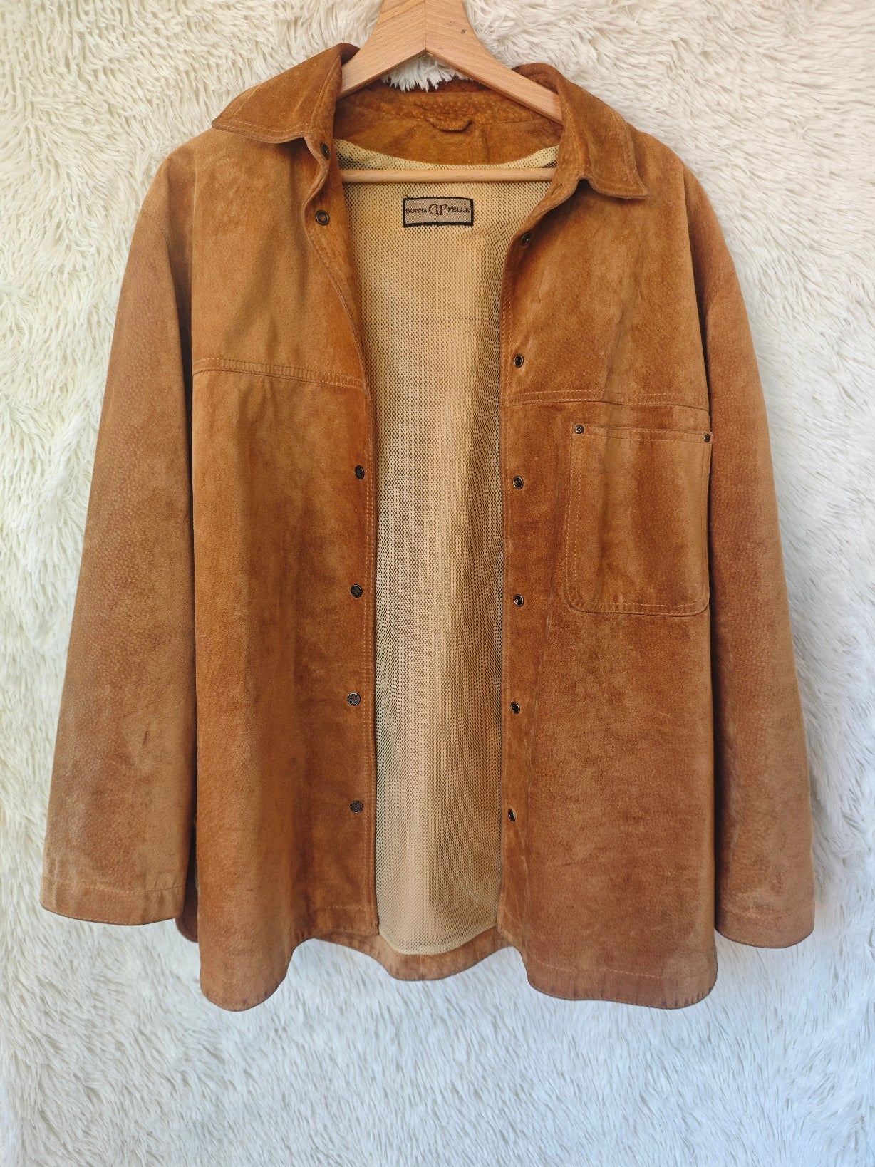 Giacca camicia camoscio