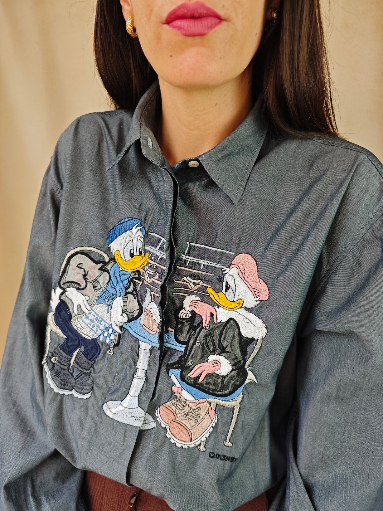 Camicia Disney paperino e paperina bar