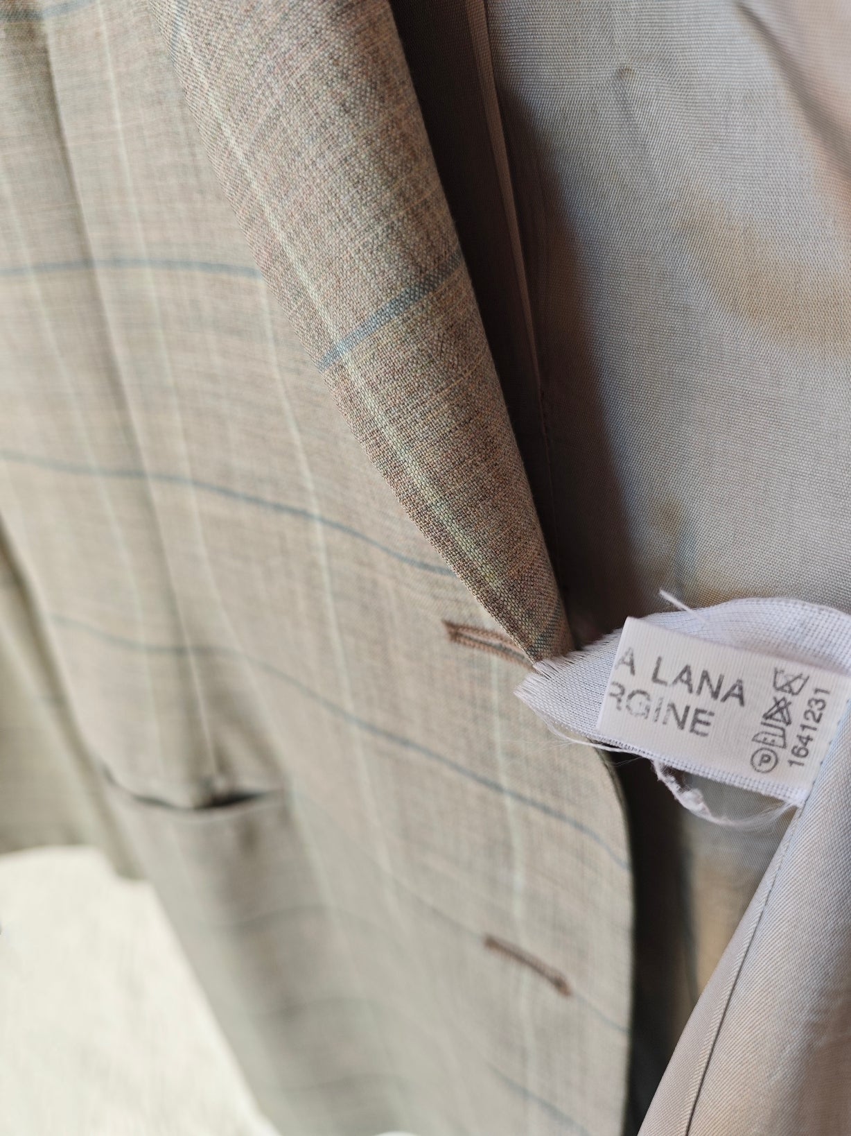 Blazer a quadri lana