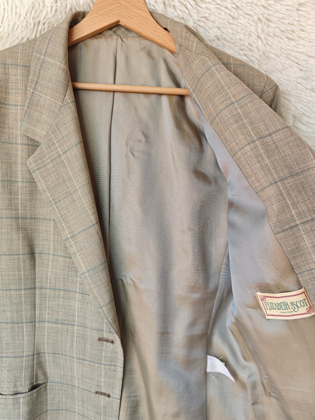 Blazer a quadri lana