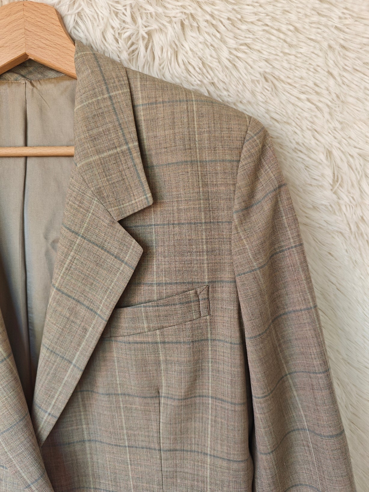 Blazer a quadri lana