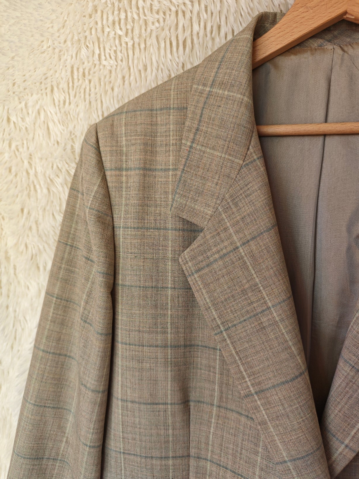 Blazer a quadri lana