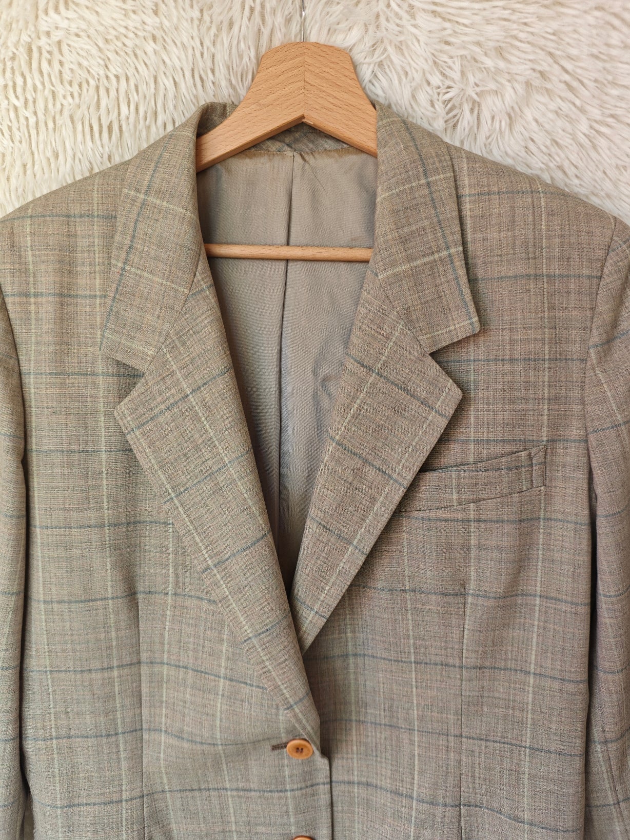 Blazer a quadri lana