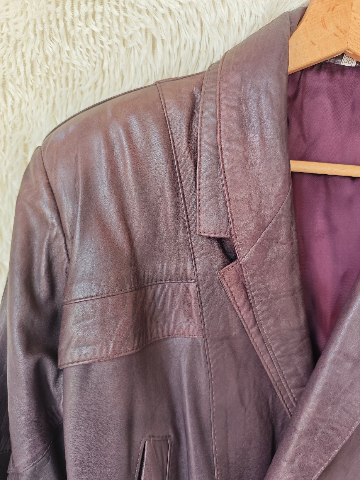 Giacca bomber melanzana