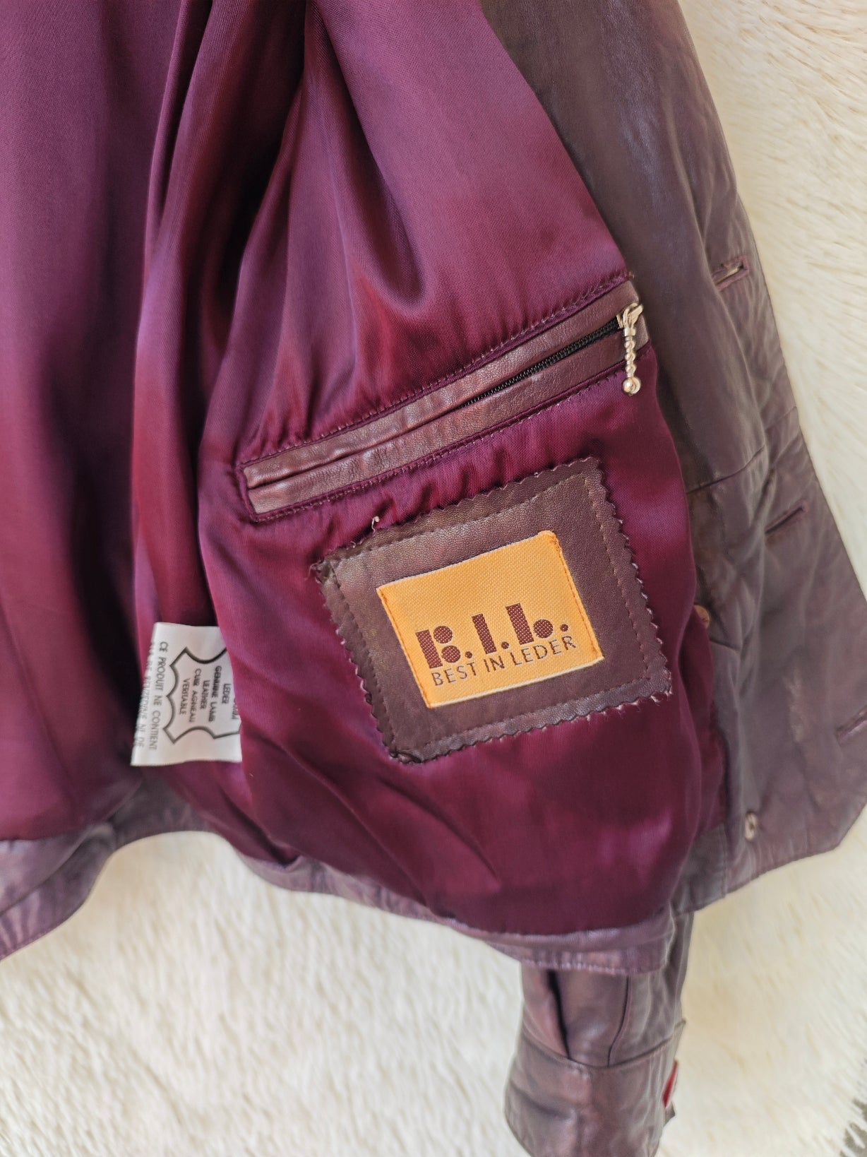 Giacca bomber melanzana