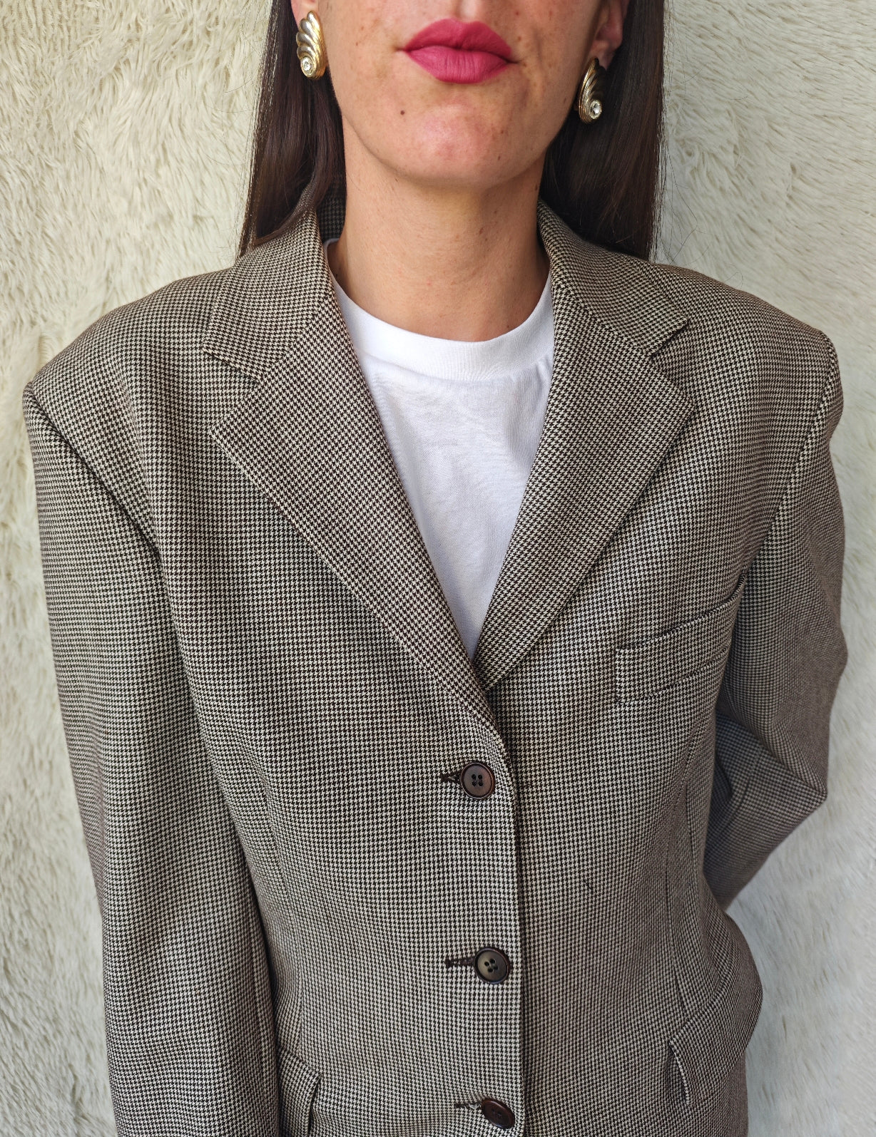 Blazer pied de poule
