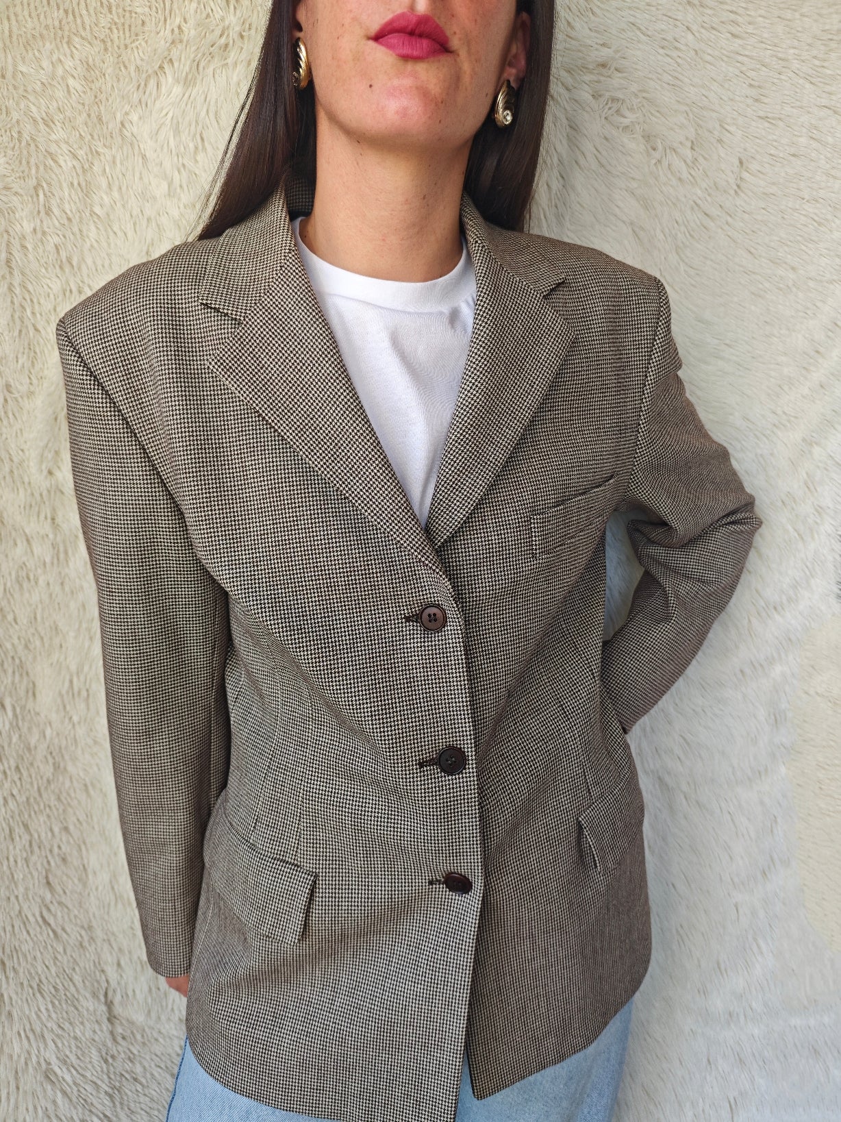 Blazer pied de poule