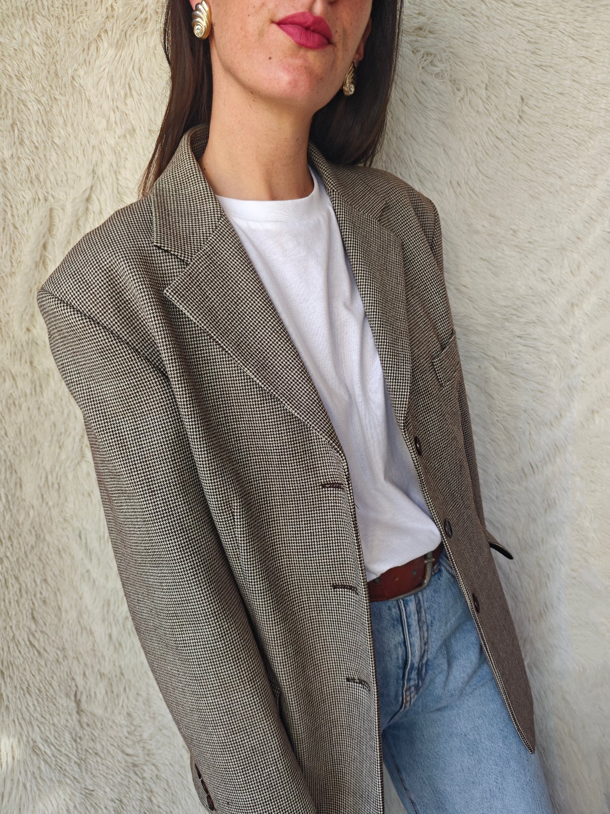 Blazer pied de poule