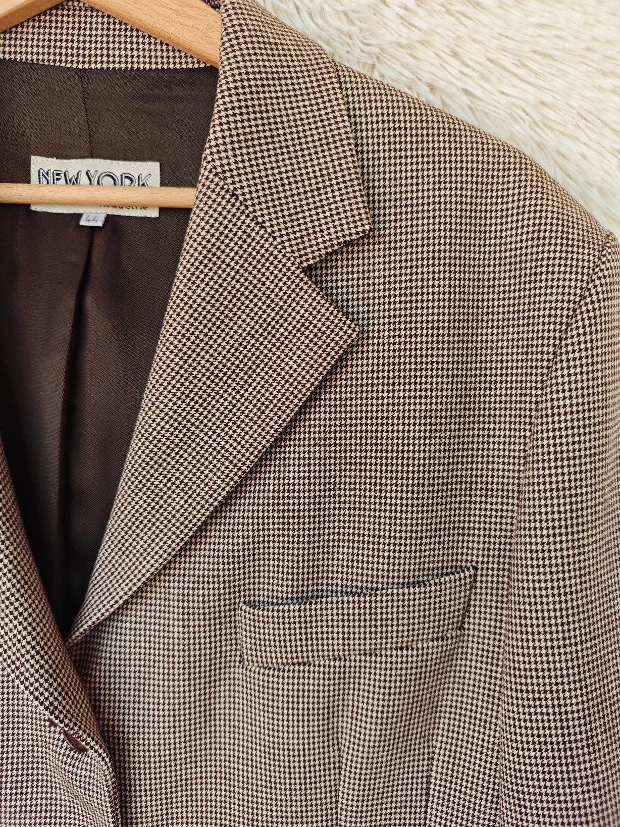 Blazer pied de poule