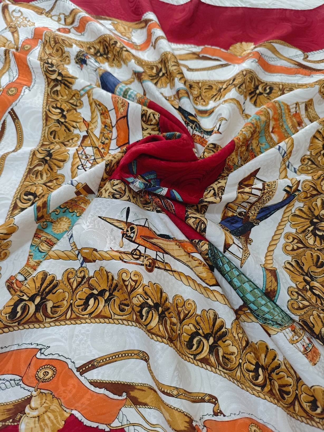 Foulard seta mongolfiere