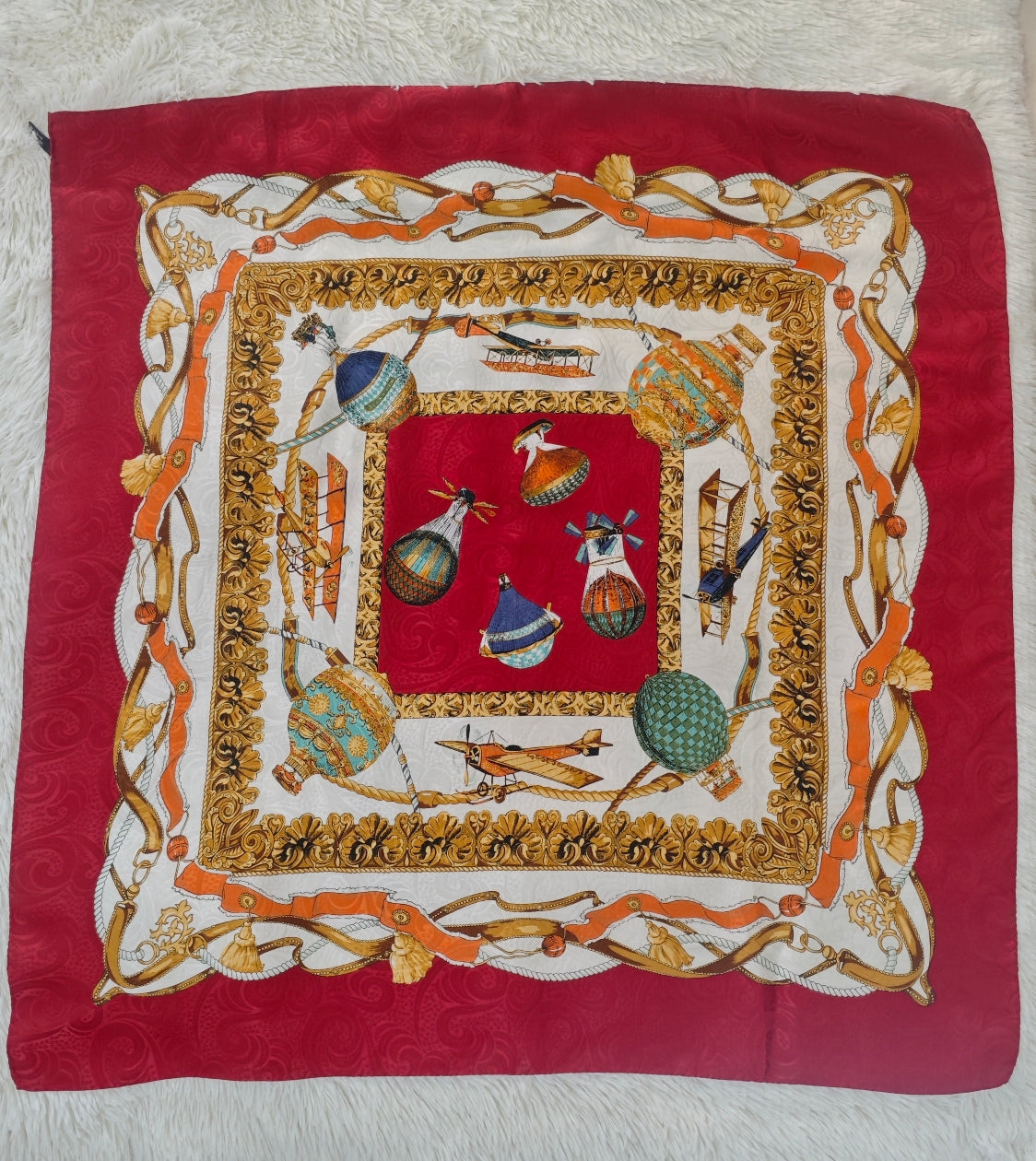 Foulard seta mongolfiere
