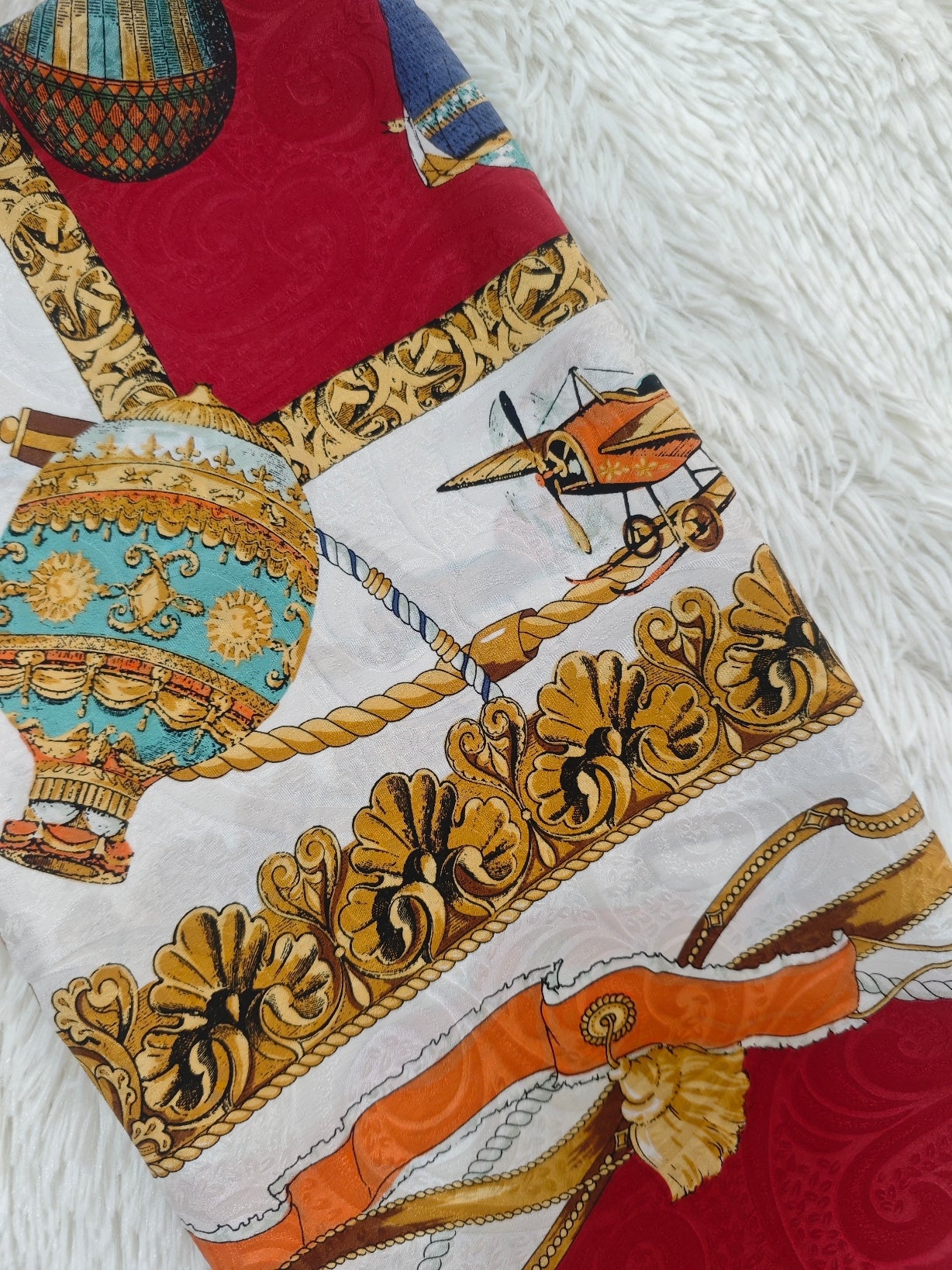 Foulard seta mongolfiere