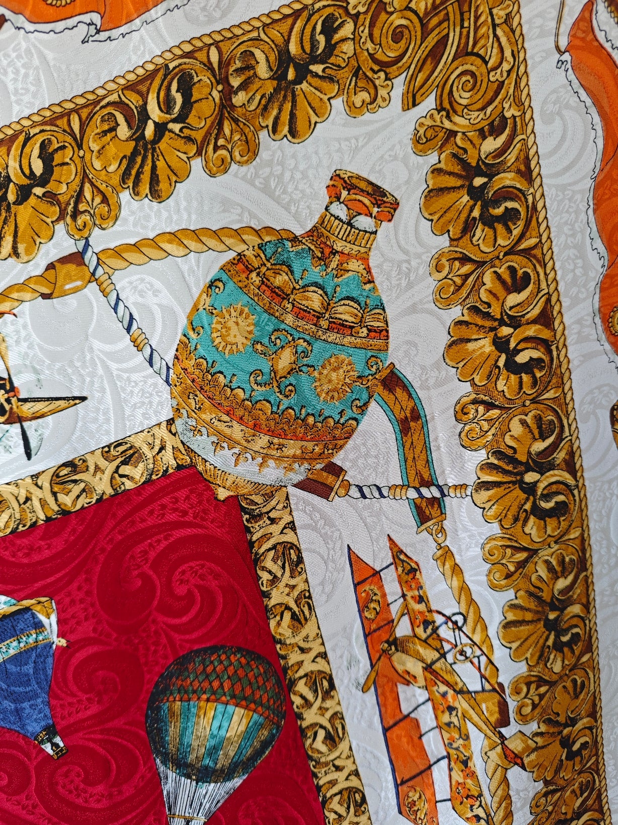 Foulard seta mongolfiere