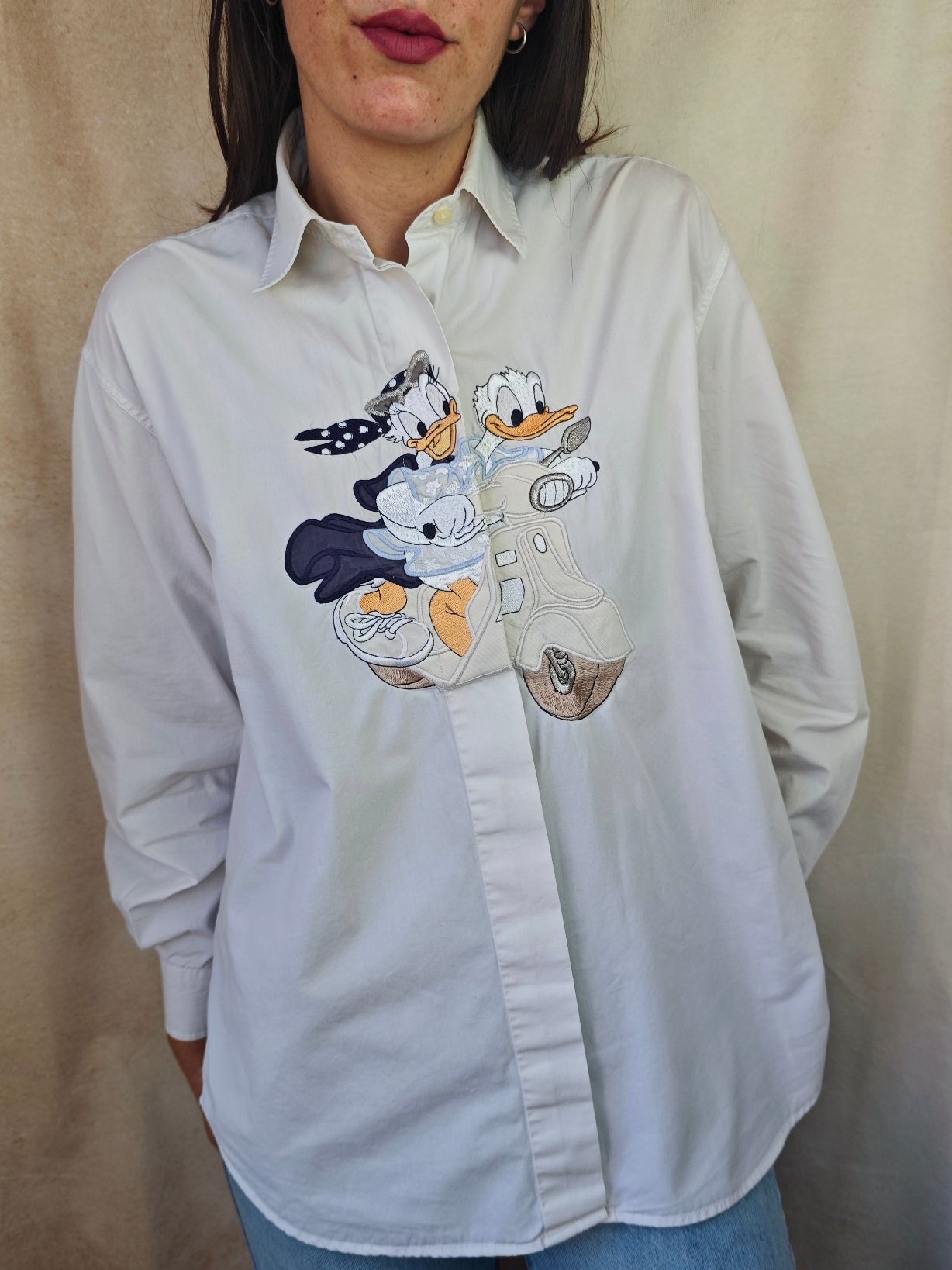 Camicia paperino e paperina scooter