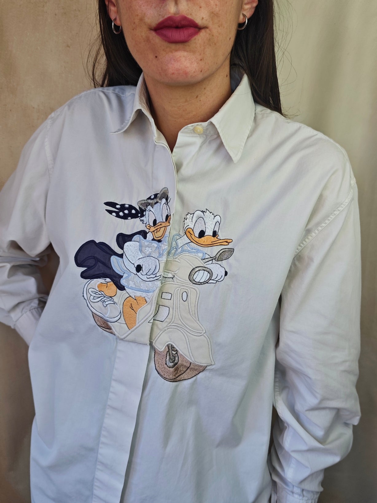 Camicia paperino e paperina scooter