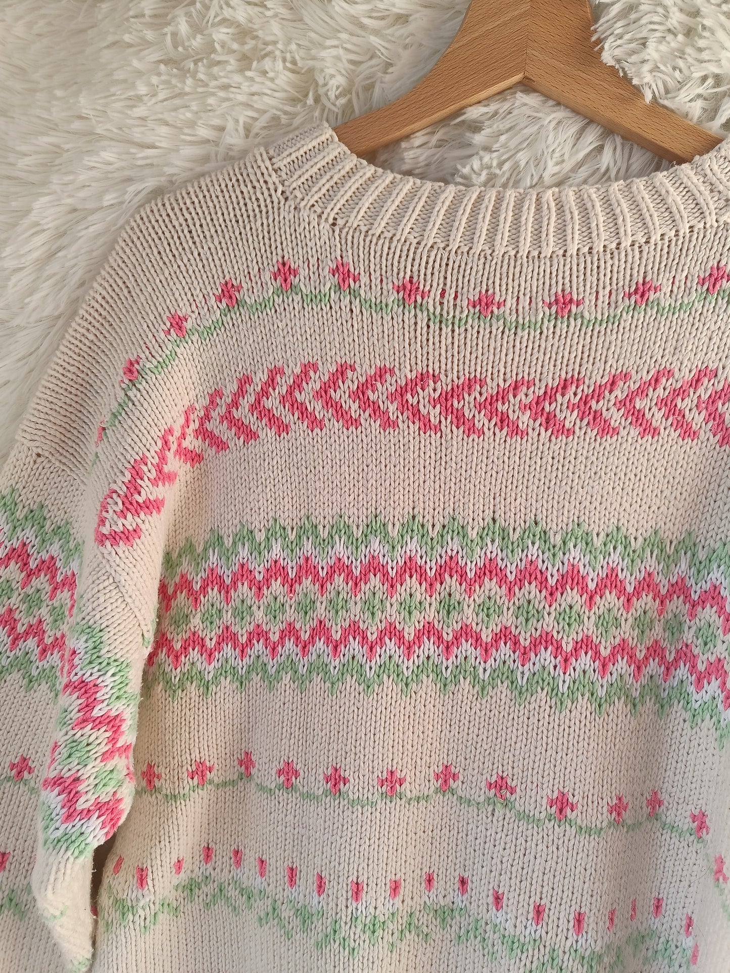 maglione vintage fair isle