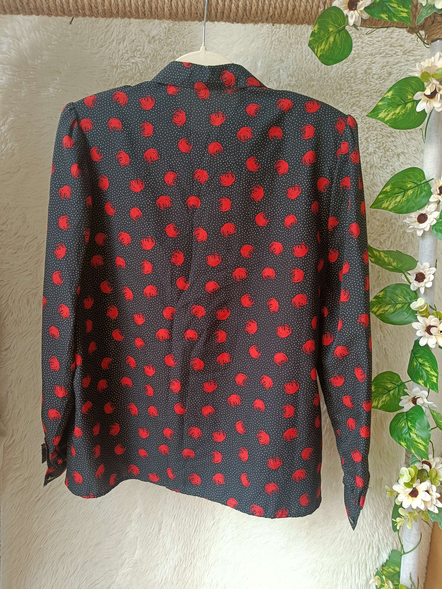camicia vintage red spot