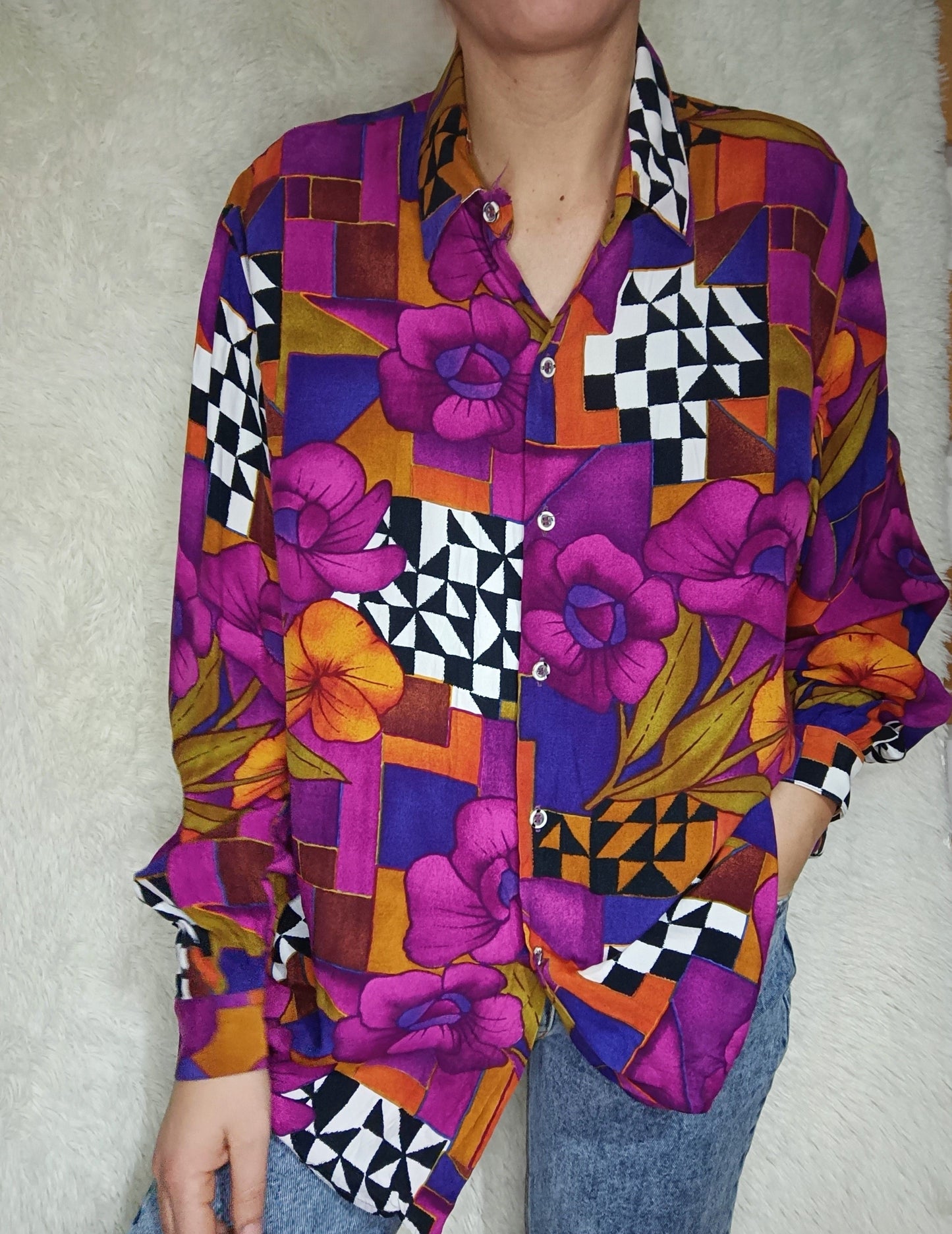 Camicia vintage barocca