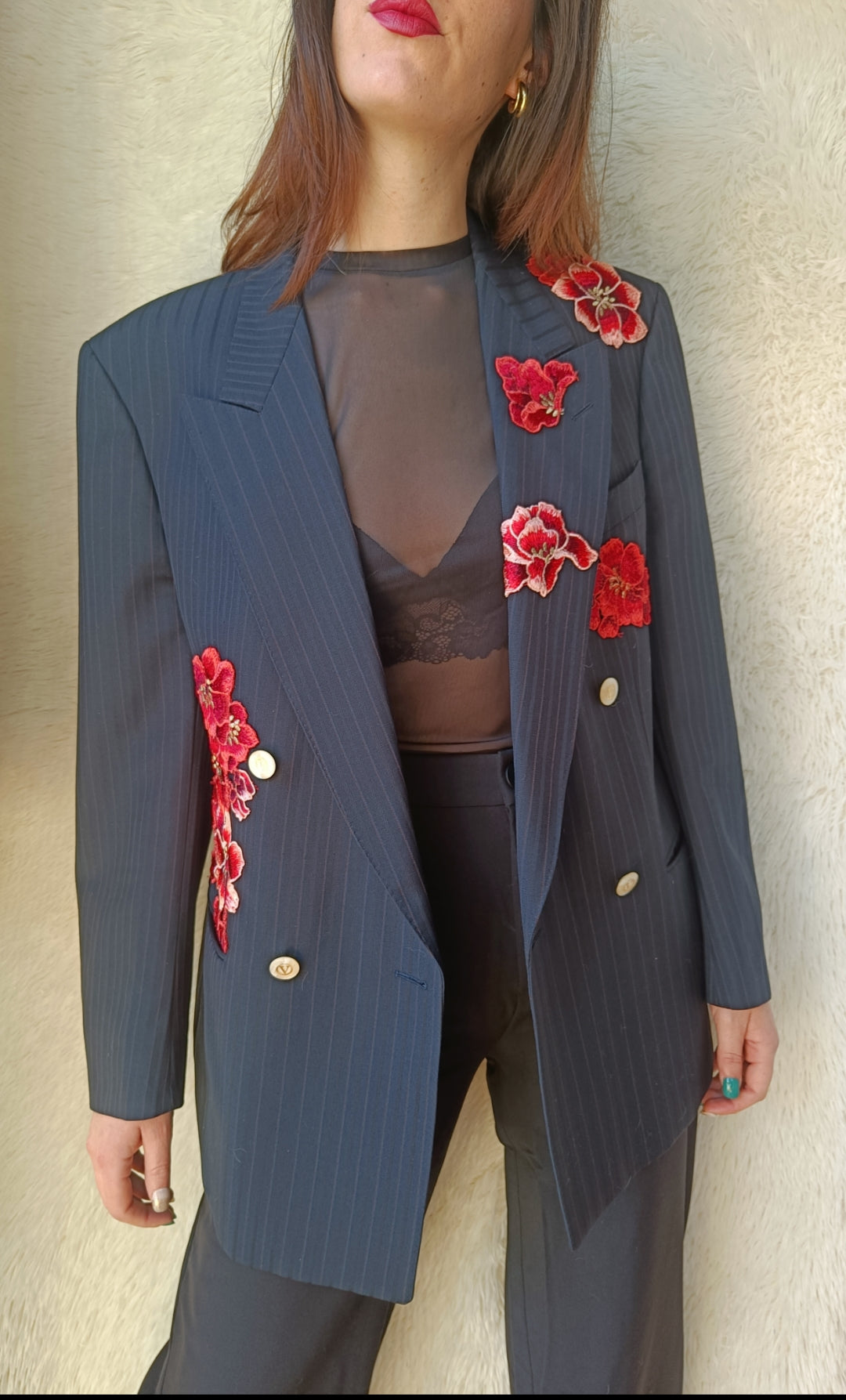Red Blossom blazer