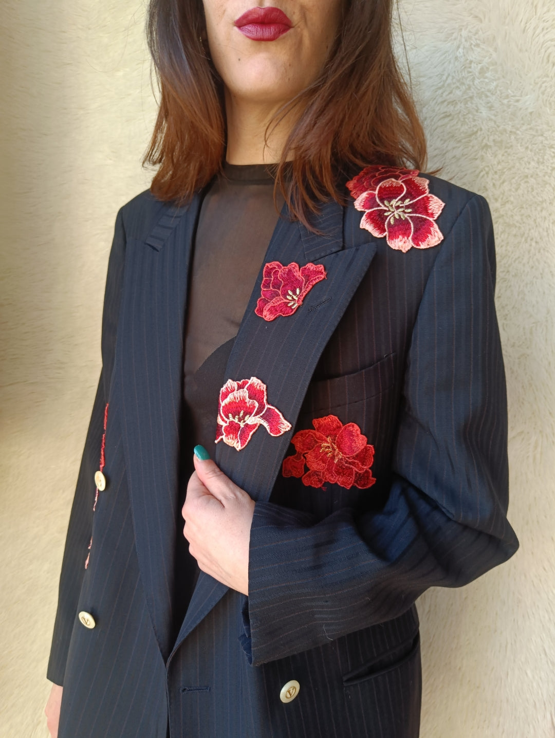 Red Blossom blazer