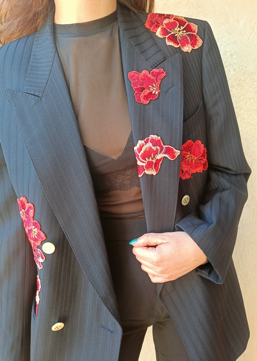 Red Blossom blazer