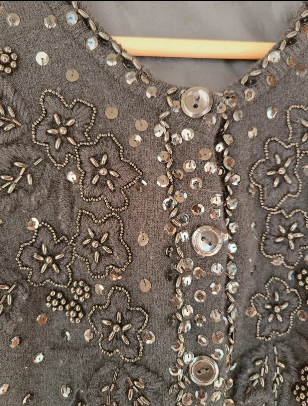 Cardigan lana angora