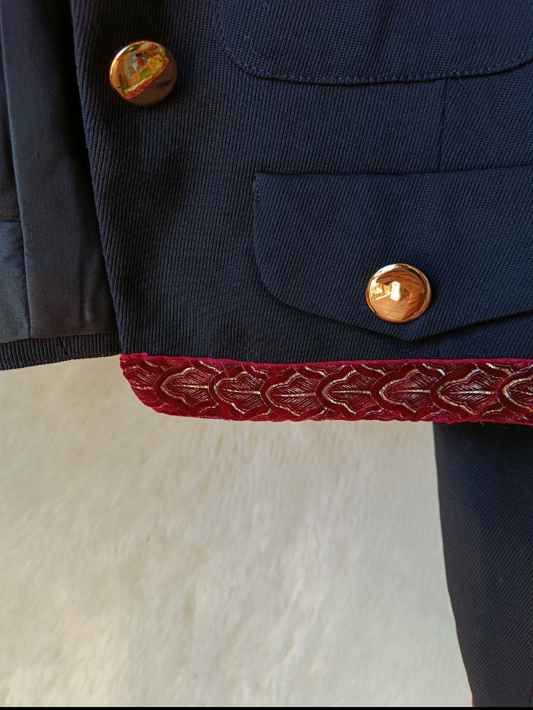 Blazer crop arabesco