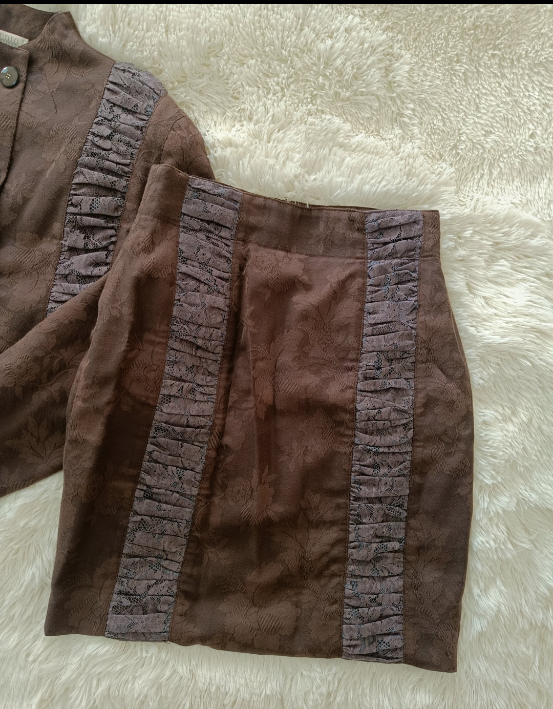 Blazer crop jacquard