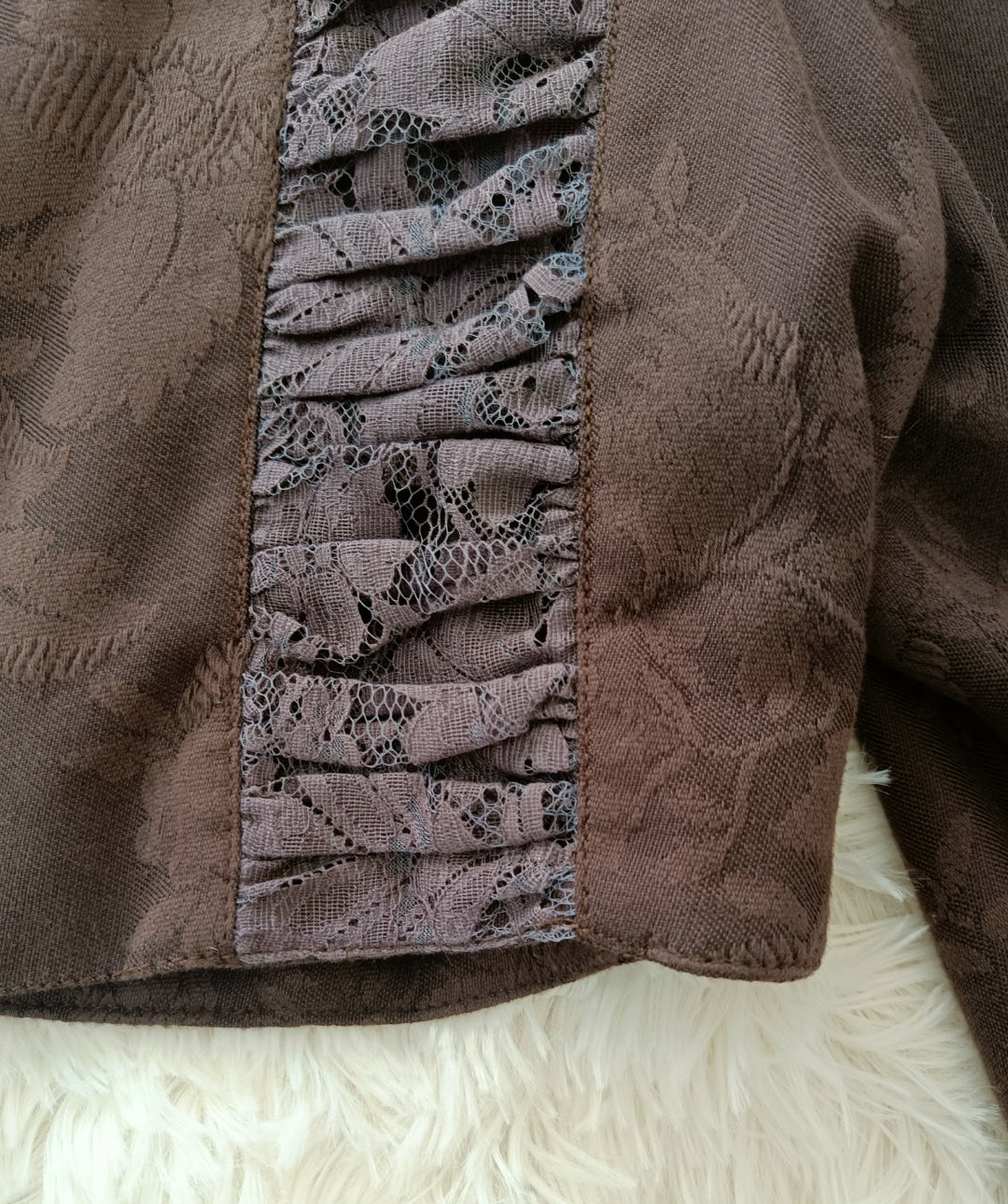 Blazer crop jacquard