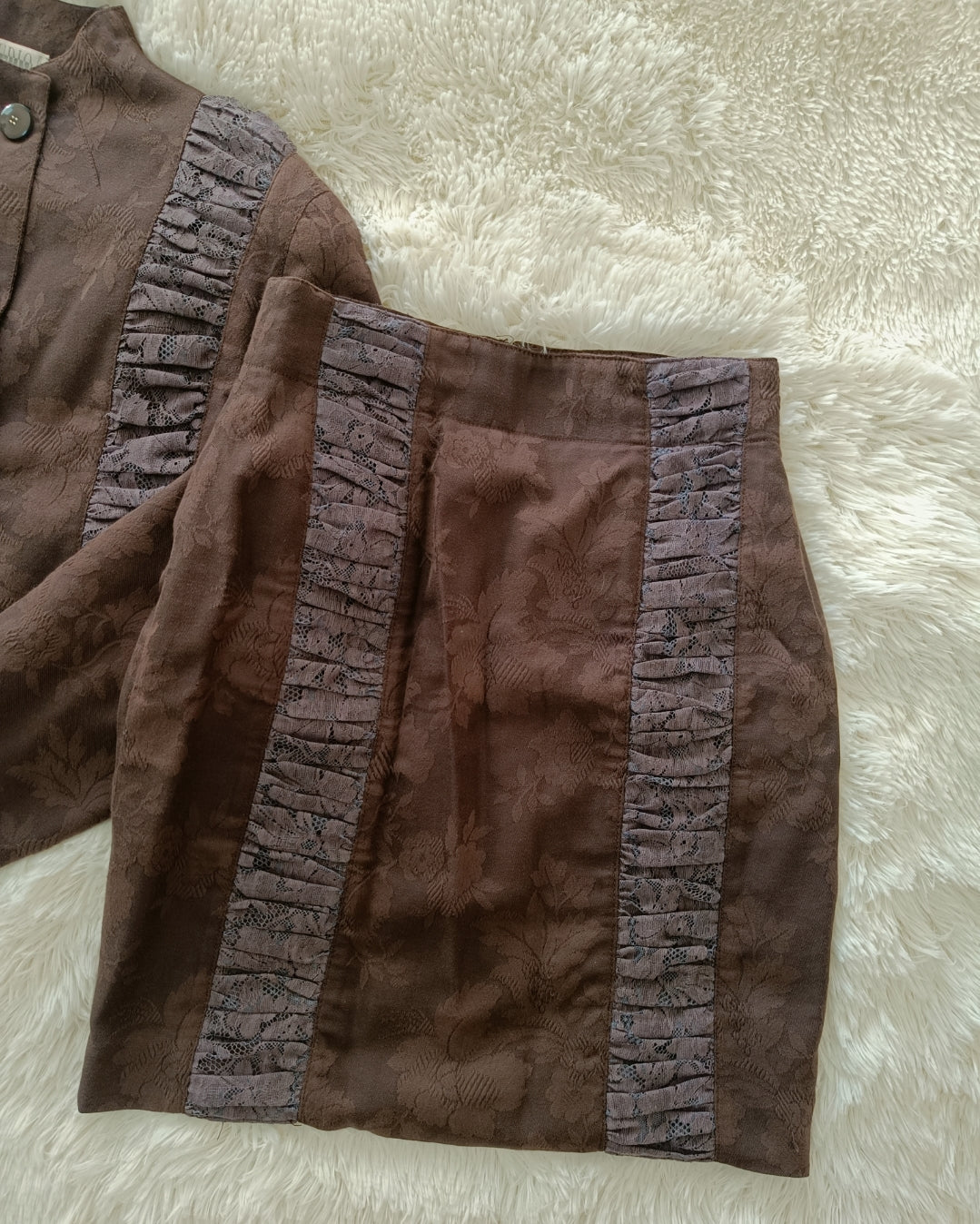 Blazer crop jacquard