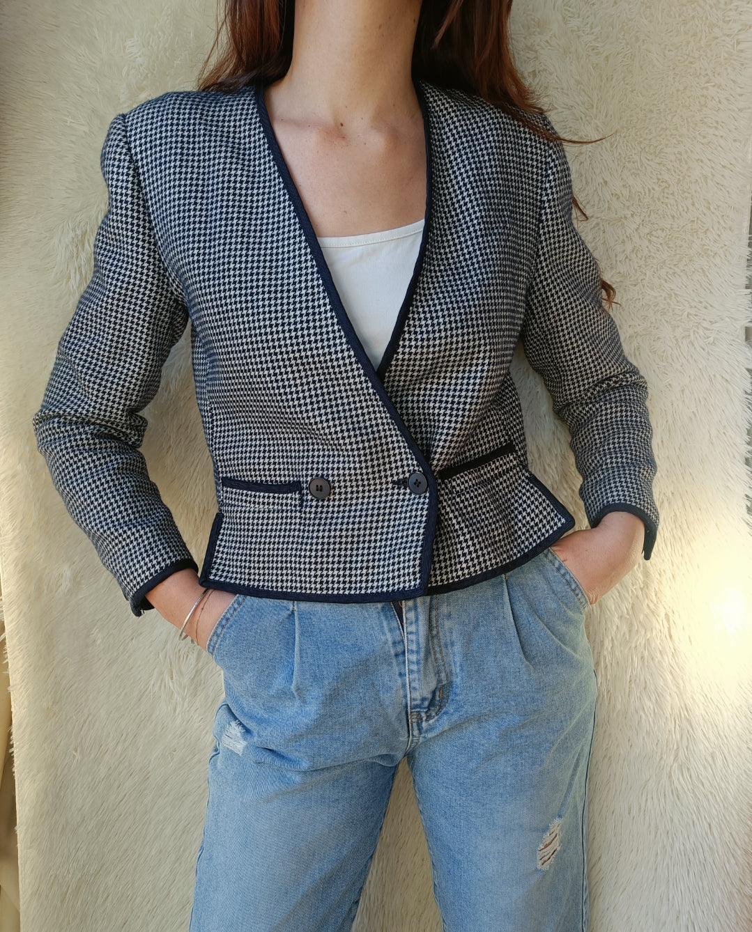 Blazer Pied de Poule