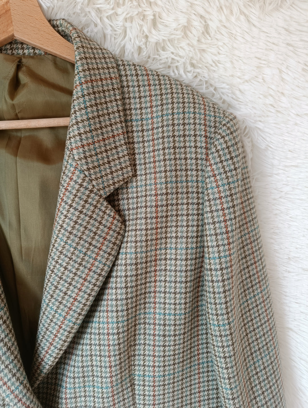 Blazer Vintage in Lana a Quadri