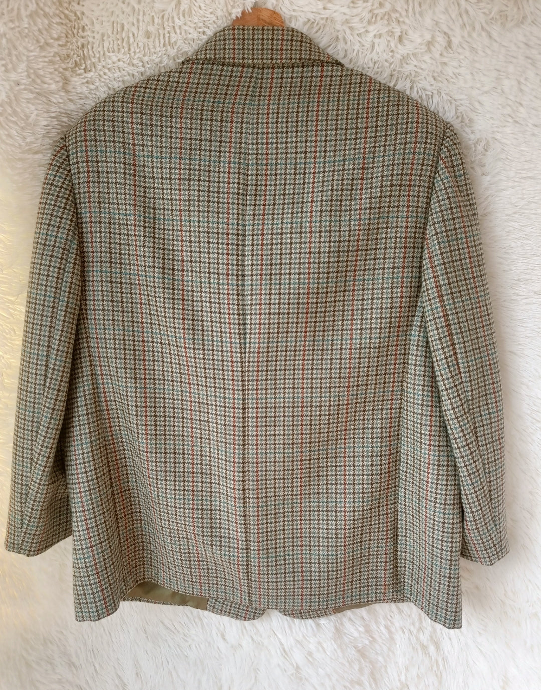 Blazer Vintage in Lana a Quadri