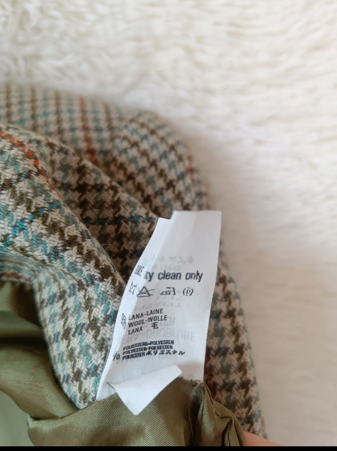 Blazer Vintage in Lana a Quadri