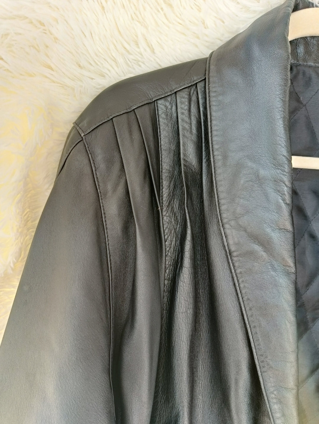 Giacca oversize ecopelle