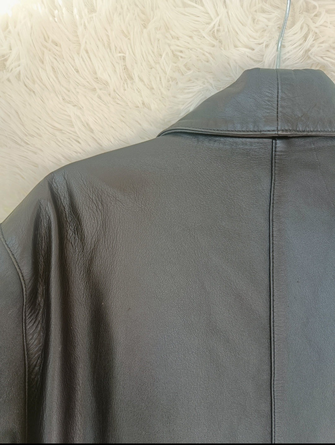 Giacca oversize ecopelle