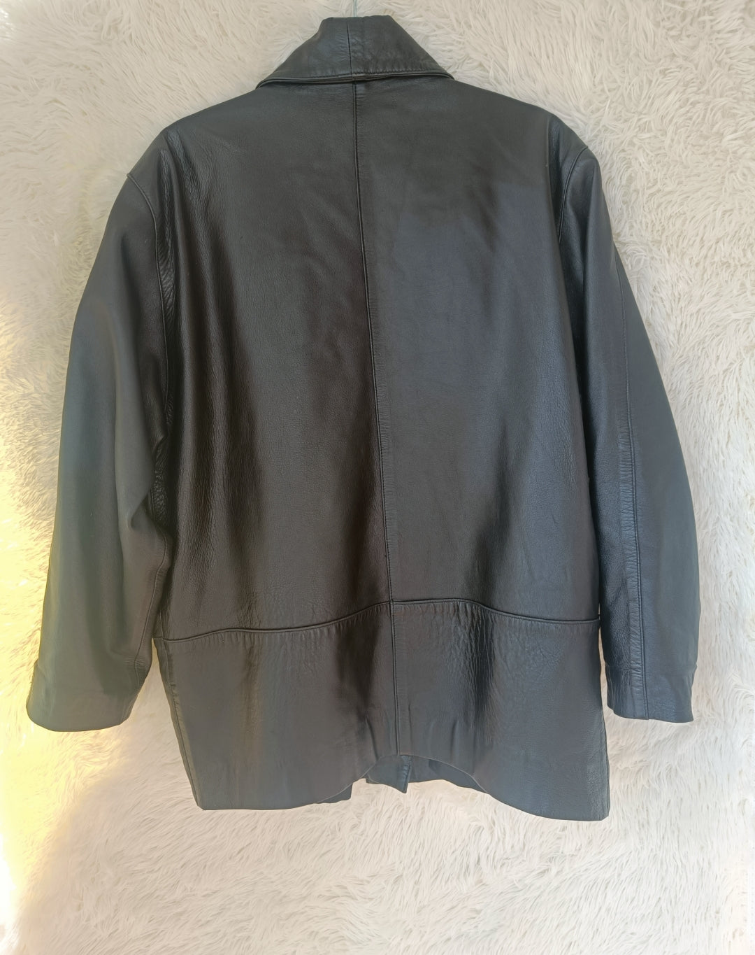 Giacca oversize ecopelle