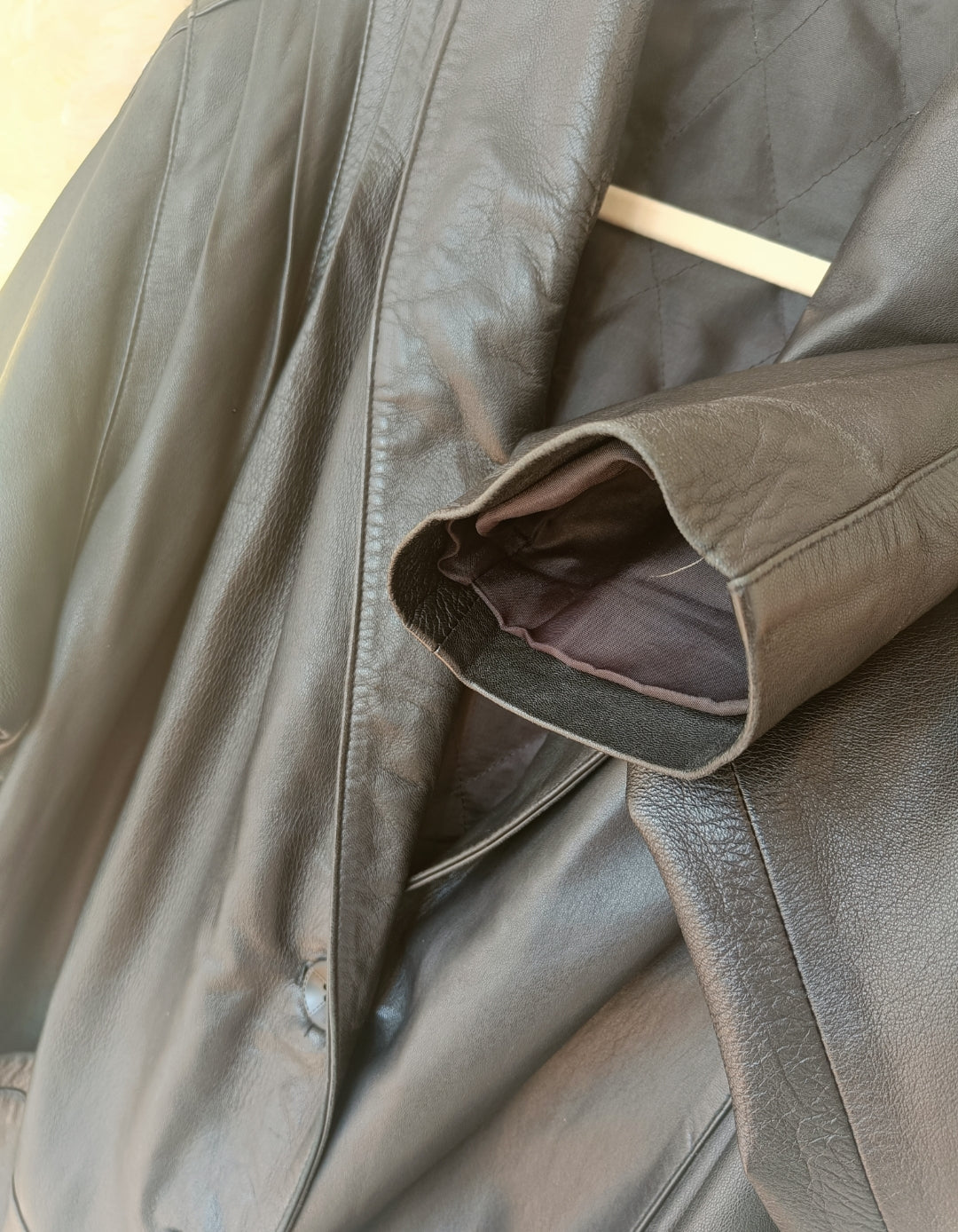 Giacca oversize ecopelle