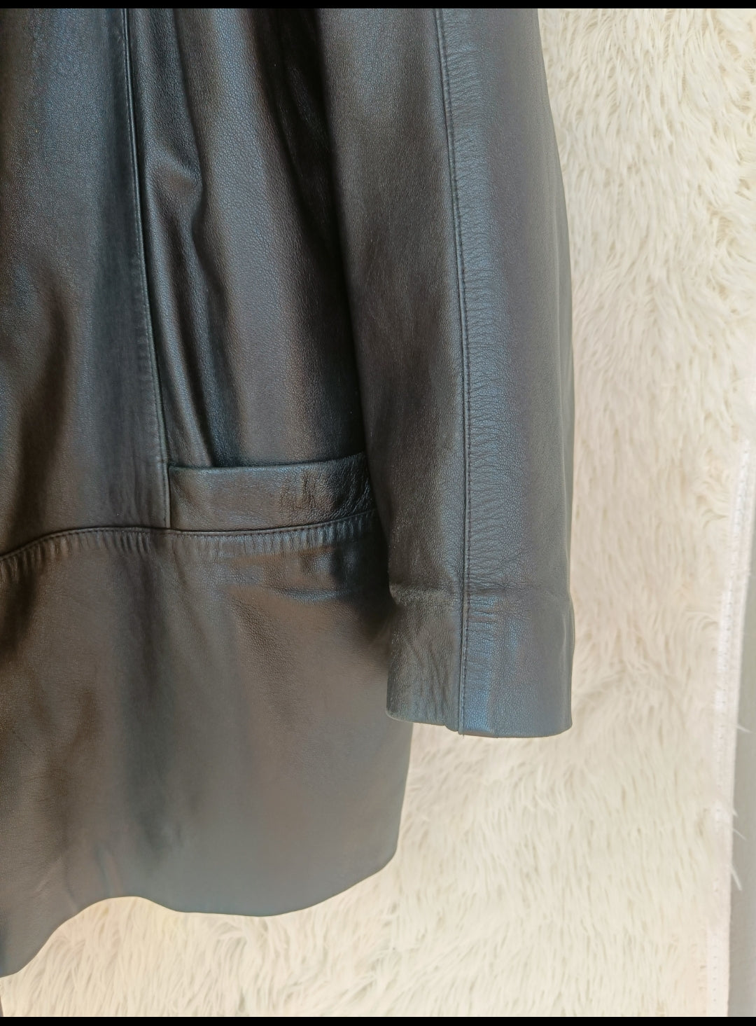 Giacca oversize ecopelle