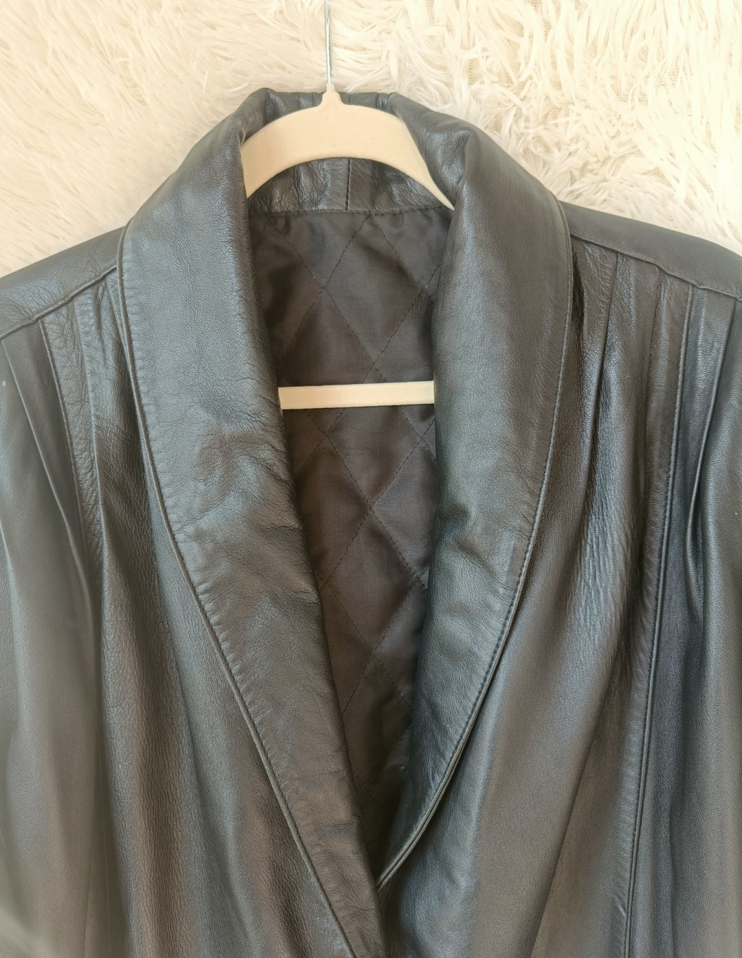 Giacca oversize ecopelle
