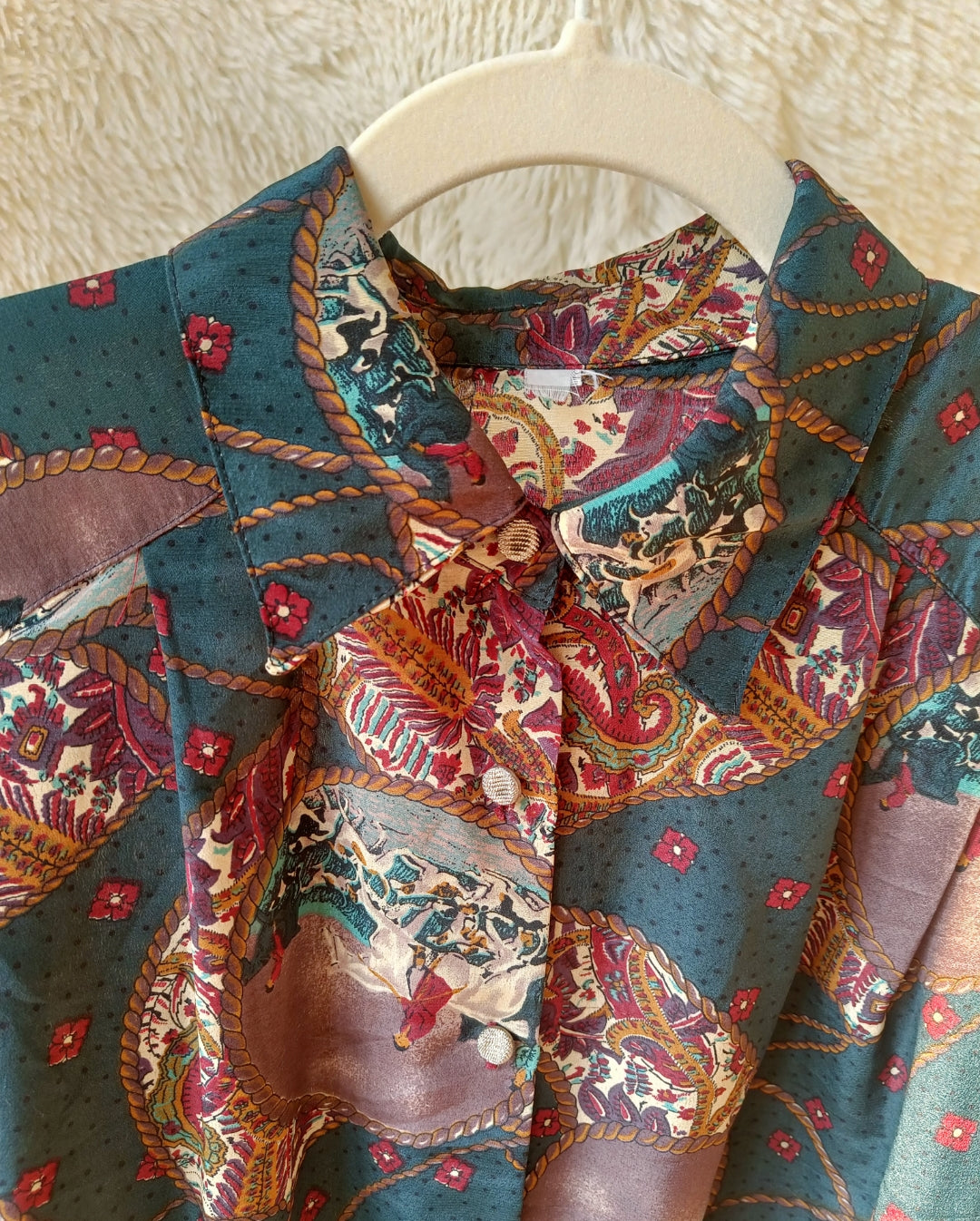Camicia fantasia equestre