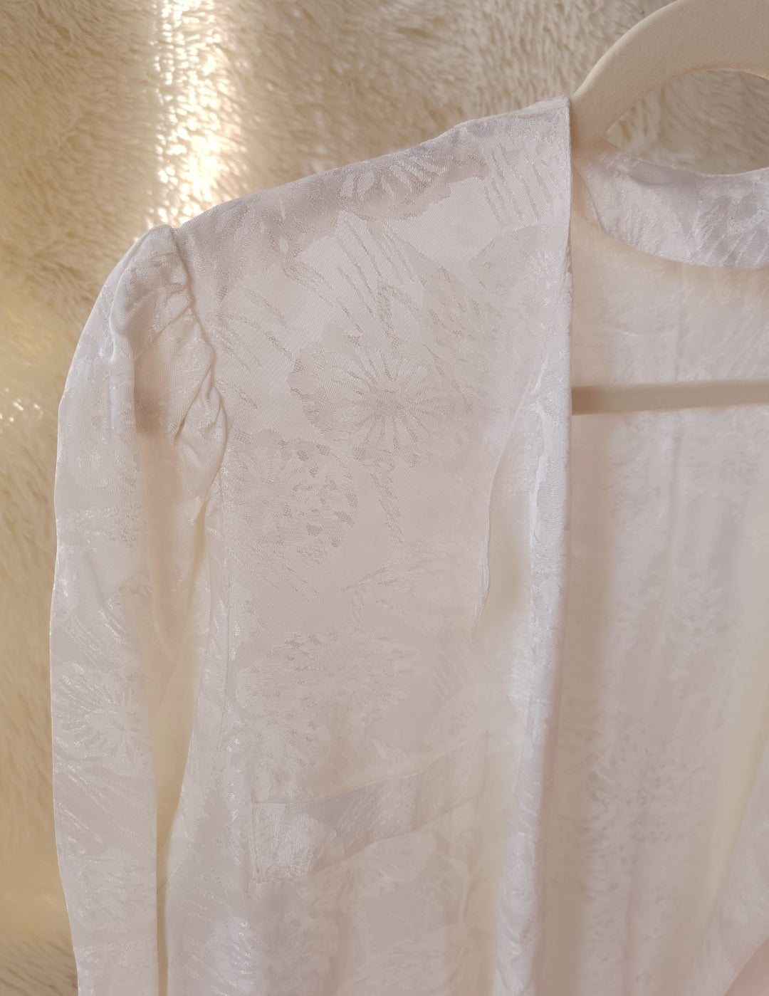 Camicia Jacquard Bianca
