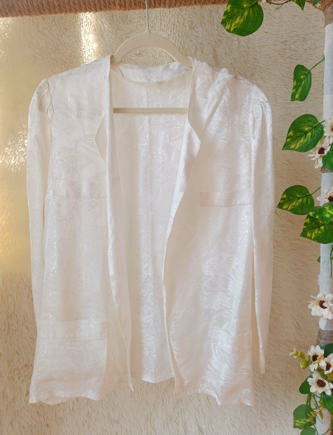 Camicia Jacquard Bianca